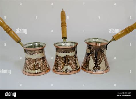 Turkish Coffee Pot Set Stock Photo Alamy