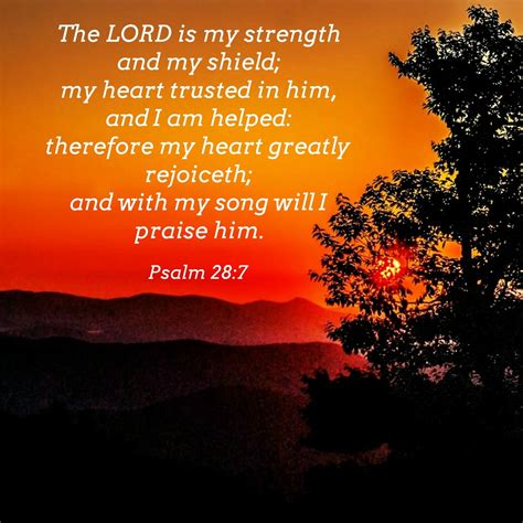 Psalm 28 Verse 7 Adellachlann