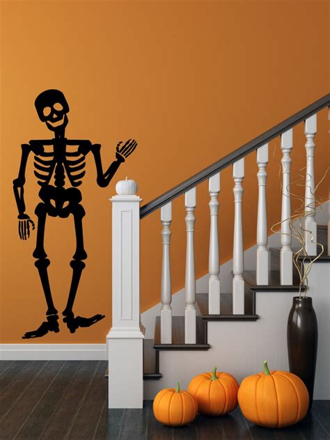Halloween Decor Skeleton Bones Vinyl Wall Decal Skeleton Etsy