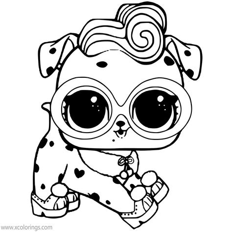 Lol Pets Coloring Pages Rolls And Trouble Squeaker