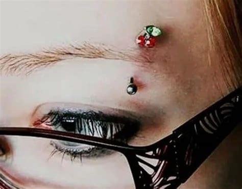 Eyebrow Piercing With Glasses