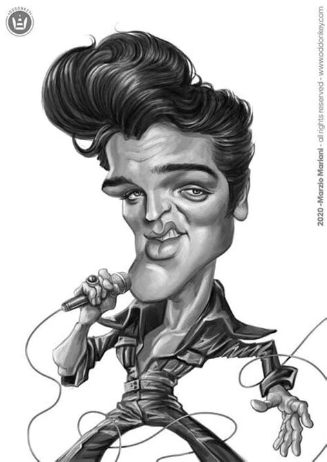 Daily Caricature Elvis Presley