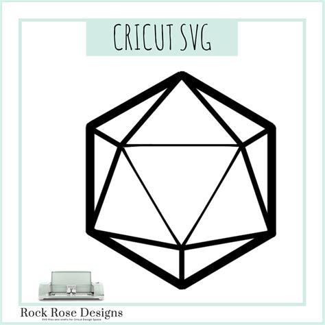 D20 Dice – SVG FILE – Rock Rose Designs