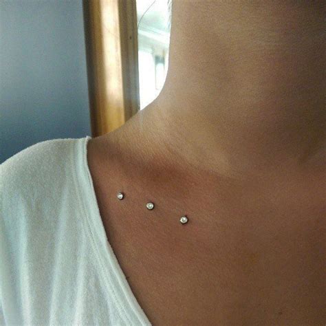 Piercing Dermal Piercing Collar Bone Piercing Piercings