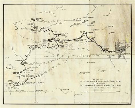 1900 Map Of The Colorado And Northwestern Railroad Art Source
