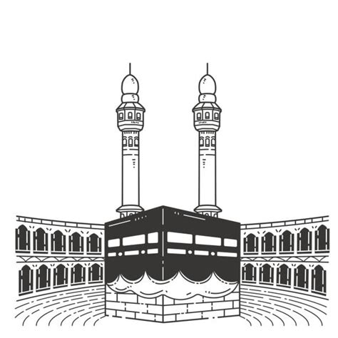 Holy Kaaba Drawing Illustrations Royalty Free Vector Graphics And Clip