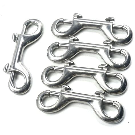 Double Ended Bolt Key Ring Snap Bolt Trigger Chain Clip 90mm 304 Stainless Steel In Hooks From