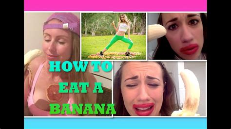 Freelee The Banana Girl Vs Miranda Sings How To Eat A Banana Youtube