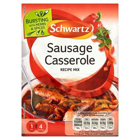 Schwartz Sausage Casserole Recipe Mix 35g Approved Food