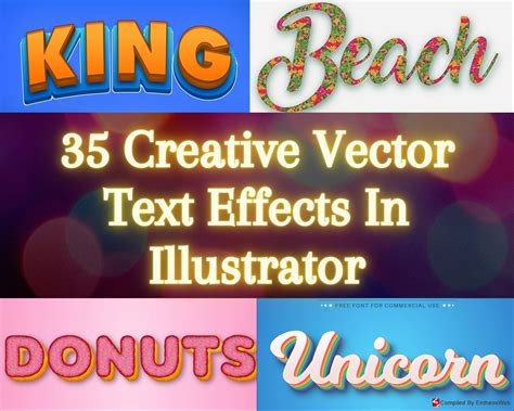 35 Creative Vector Text Effects In Illustrator Entheosweb