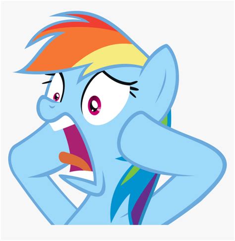 My Little Pony Rainbow Dash Shocked Clipart Png Download My Little