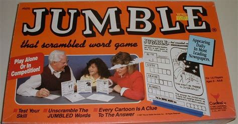 Jumble That Scrambled Word Game Board Game Boardgamegeek