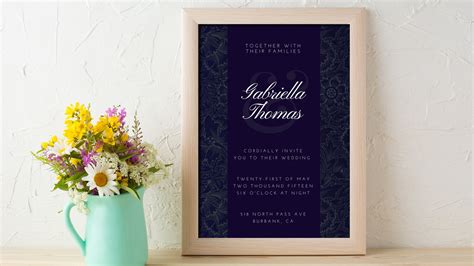 Wedding Invitations That Match Your Wedding Theme With Canva
