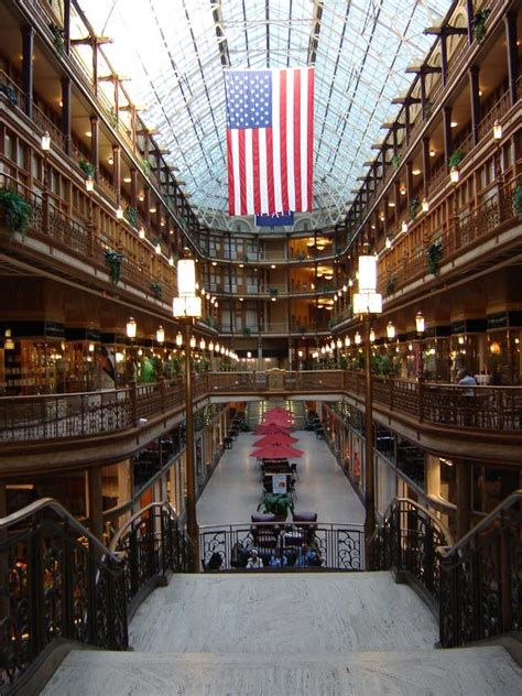 Old Arcade In Cleveland Ohio One Of The First Enclosed Shopping