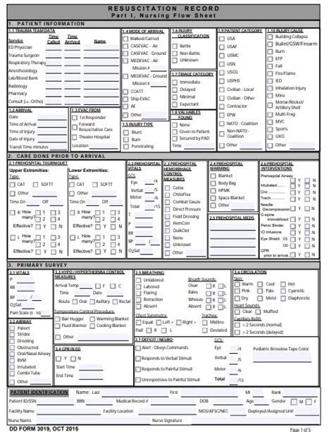 Download Dd 3019 Fillable Form