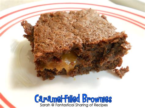 fantastical sharing  recipes caramel filled brownies