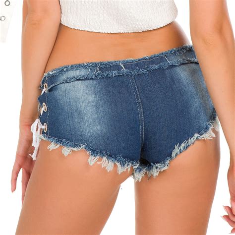 Wholesale Gender New Summer And Uk Fashion Sexy Low Waist Hole Ladies Denim Shorts Hot Pants