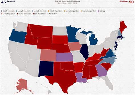 Updated Senate Race Map Joemygod