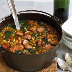 Hearty Bean Kale And Kielbasa Soup Recipe Yummly Recipe