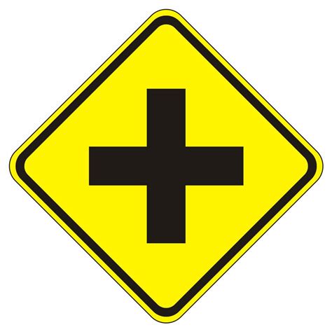 Mutcd W2 1 Crossing Intersection Sign 3m Reflective Sheeting Highest