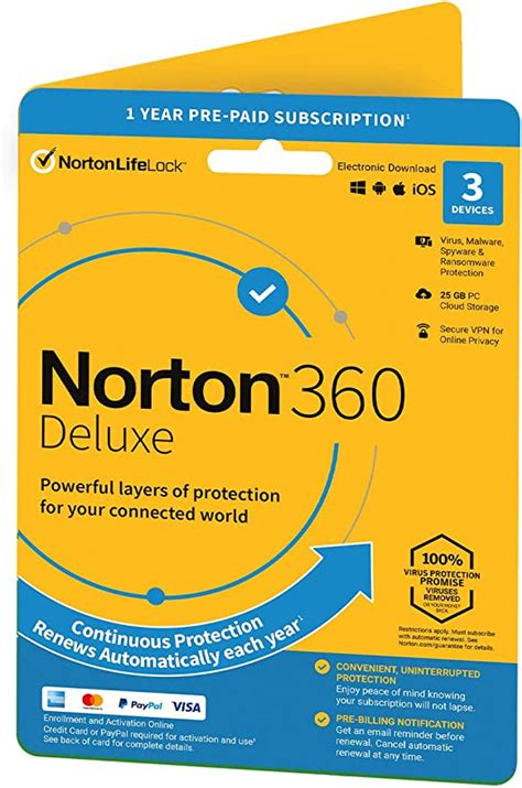 Norton 360 Deluxe 2021 Antivirus Software For 3 Devices And 1 Year