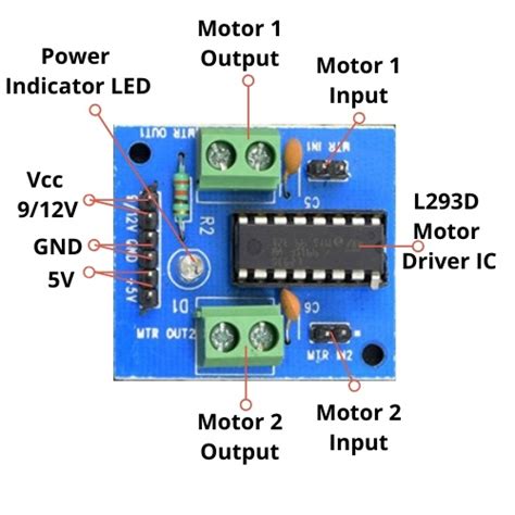 L293d Motor Driver Module For Arduino L293d Expansion Board