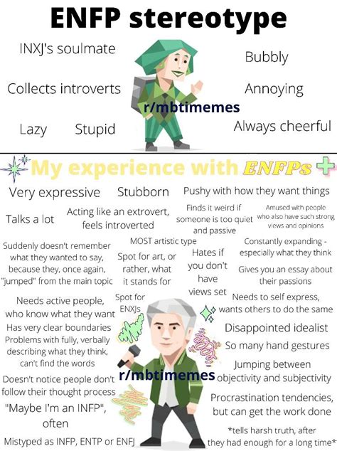 Enfp Stereotype Vs My Experience With Enfps In Enfp Personality Mbti Relationships Enfp