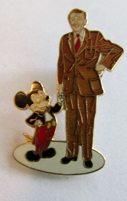 Disney 40th Anniversary Walt And Mickey Mouse Partners Statue Pin Ebay