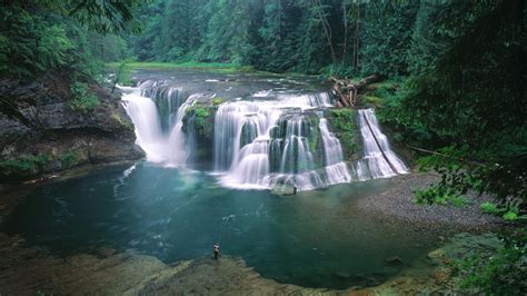 Lower Lewis River Falls Ford Pinchot National Forest Washington