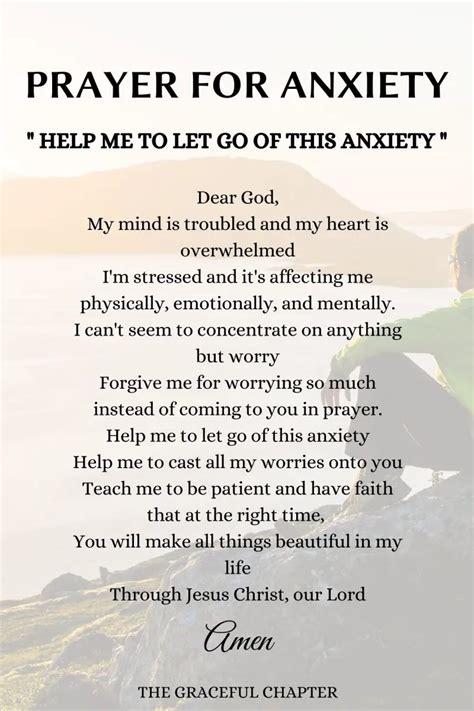 16 Prayers For Anxiety To Calm Your Soul The Graceful Chapter