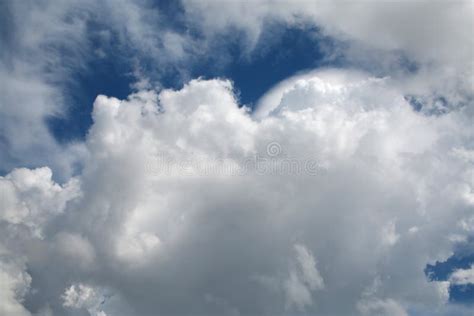 Thick Fluffy Cumulus Clouds In Sky Stock Image Image Of Brilliant