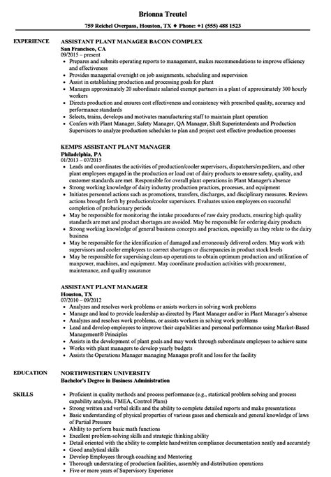 These 7200+ resume samples and examples will help you get hired in any job. 12 plant manager resume sample - radaircars.com