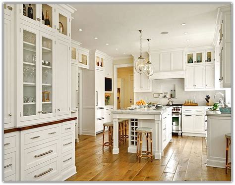 The ideal upper cabinet height is 54 inches above the floor. Tall Kitchen Cabinet Doors | Traditional kitchen design ...