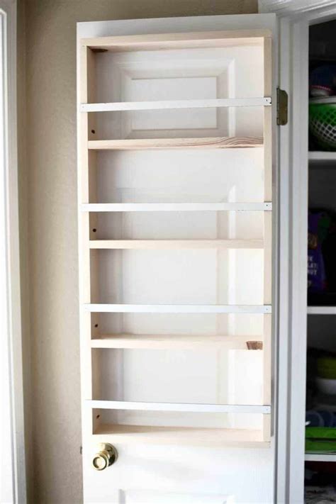 How To Build A Diy Back Of Door Shelf Thediyplan Pantry Closet