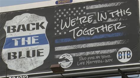 5 Back The Blue Billboards Across Indianapolis Support Law