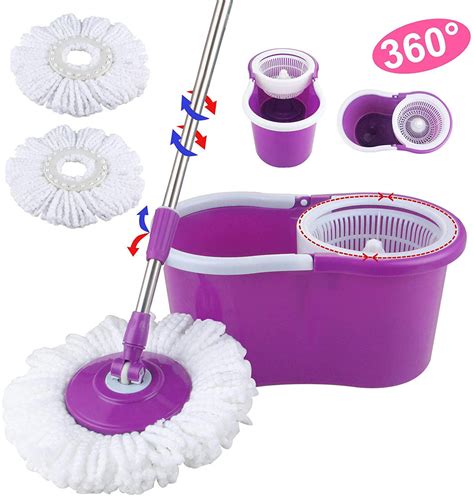 Spin Mop For Home Kitchen Floor Cleaning Wetdry Usage On Hardwood