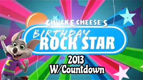 Chuck E Cheese Rockstar Birthday 2013 Wcountdown Youtube