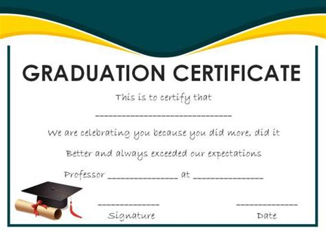 Free Printable Graduation Certificate Templates 8 Artofit