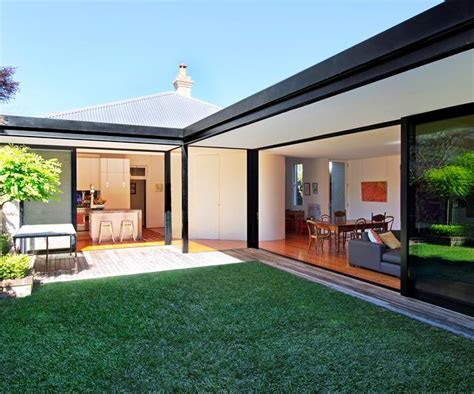 Maybe you would like to learn more about one of these? L-shaped House Extension | Australian House and Garden