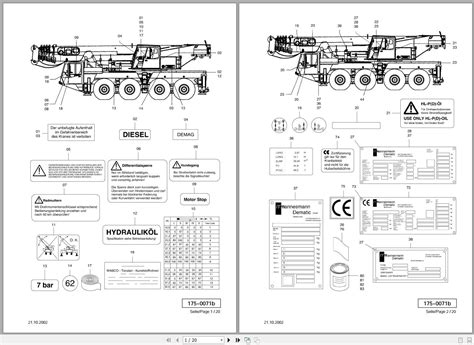 Terex Demag Mobile Crane Ac80 2 80 Ton Operator Manual And Parts