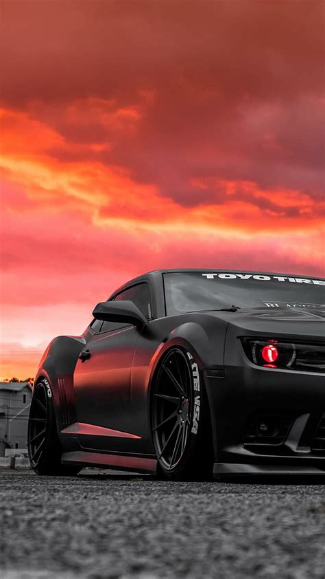 Eye Of The Devil Chevrolet Camaro Black Red Car Muscle America