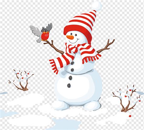 Super Snow Man Snowman Christmas Illustration Creative Cute Cartoon