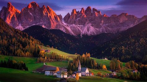 The Village Of Santa Maddalena Italy Wallpapers Wallpaper Cave