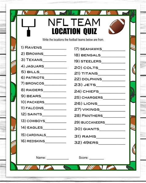 Printable Nfl Week Schedule Printable Templates