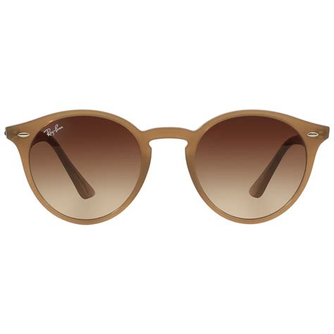 Ray Ban Rb2180 Round Framed Sunglasses Brown At John Lewis And Partners