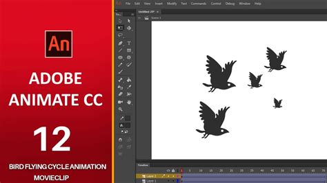 Bird Flying Animation Adobe Animate Cc Tutorial 12 Full Course In
