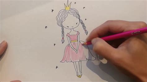 Kako Lako Nacrtati Malu Princezu Za 5 Minuta How To Draw A Little