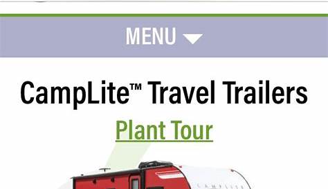 camplite travel trailer owners manual
