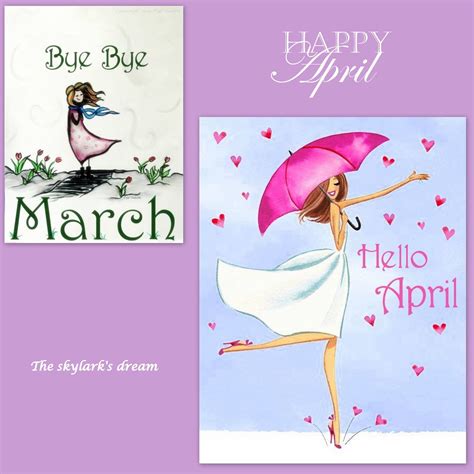 Goodbye March Hello April : Charmed Life 2016 Goodbye March Hello April : Goodbye march welcome 