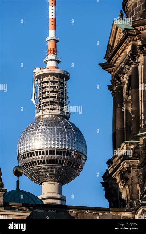 Berlin Cathedral And Tv Tower Mitte Berlin Germany Stock Photo Alamy